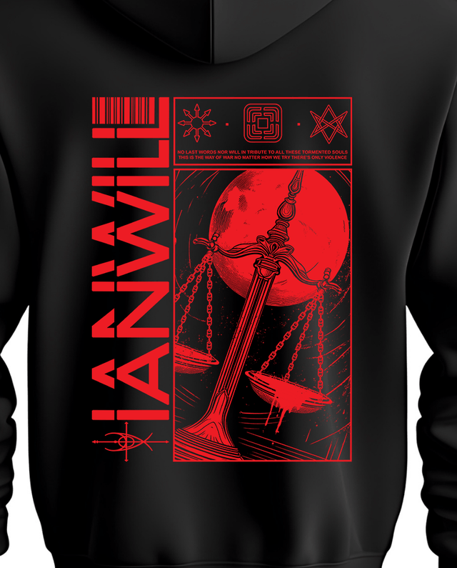 Sweat/Hoodie 'Condemned' Red&Black